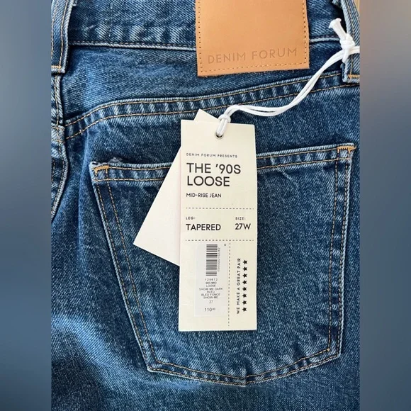 Denim Forum The '90s Mid-rise Loose Tapered Jean - Picture 7 of 10